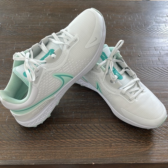 Nike React Infinity Pro 2 Golf Shoes White Mint Foam Mens Size 9.5 DJ5593-100 - Picture 4 of 6
